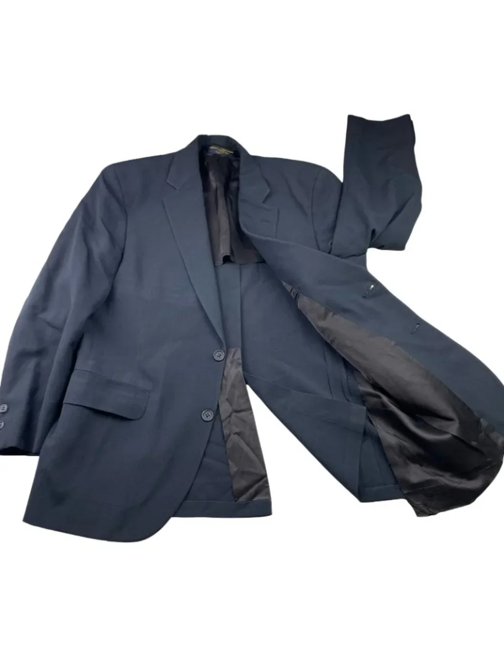 VTG Brooks Brothers 346 Men's 100% Wool 2-Button Blazer Navy Blue • USA • 40S